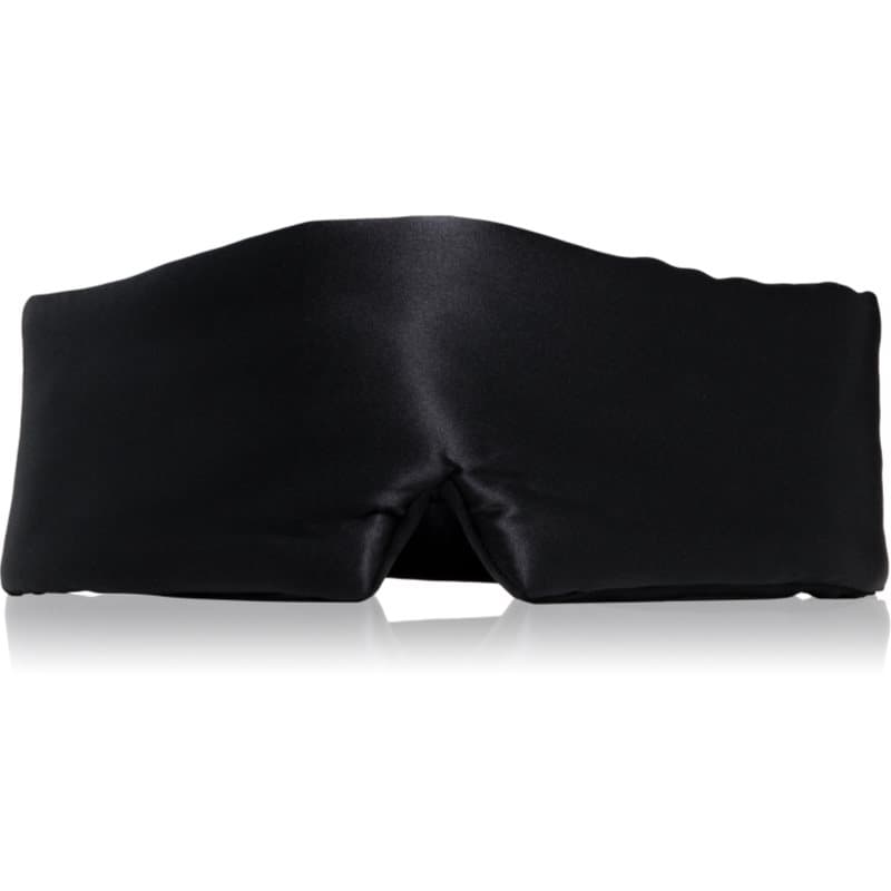 Silk Collection Travel Sleeping Mask Black jedwabna maska podróżna Black