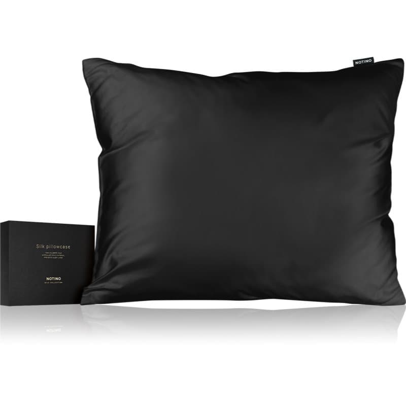 Silk Collection Pillowcase jedwabna poszewka na poduszkę Black 50cm