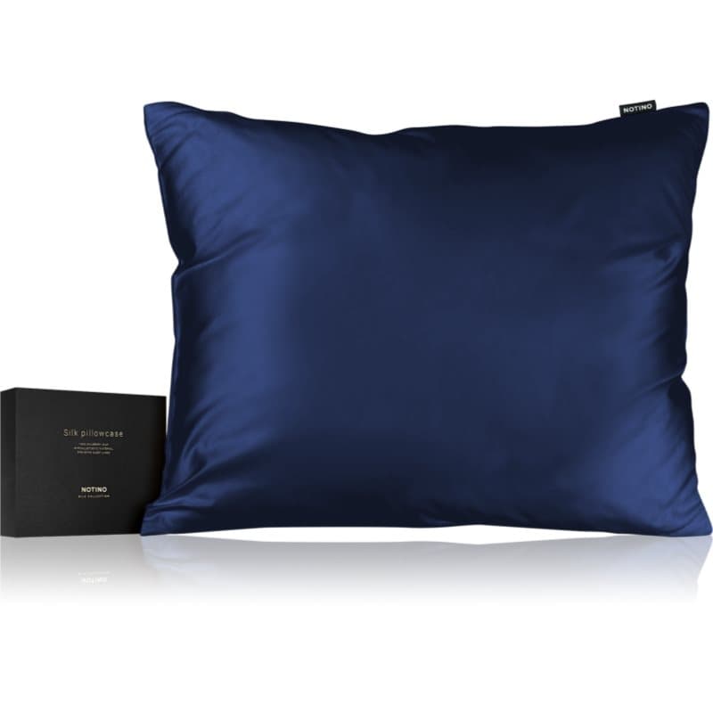 Silk Collection Pillowcase jedwabna poszewka na poduszkę Navy Blue 50cm