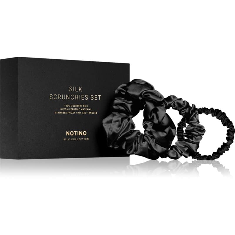 Silk Collection Scrunchie Set zestaw jedwabnych gumek do włosów odcień