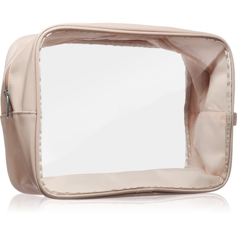 Travel Collection Extra Large Clear Organizer przezroczysta kosmetyczka XL Beige 27,5,5 cm
