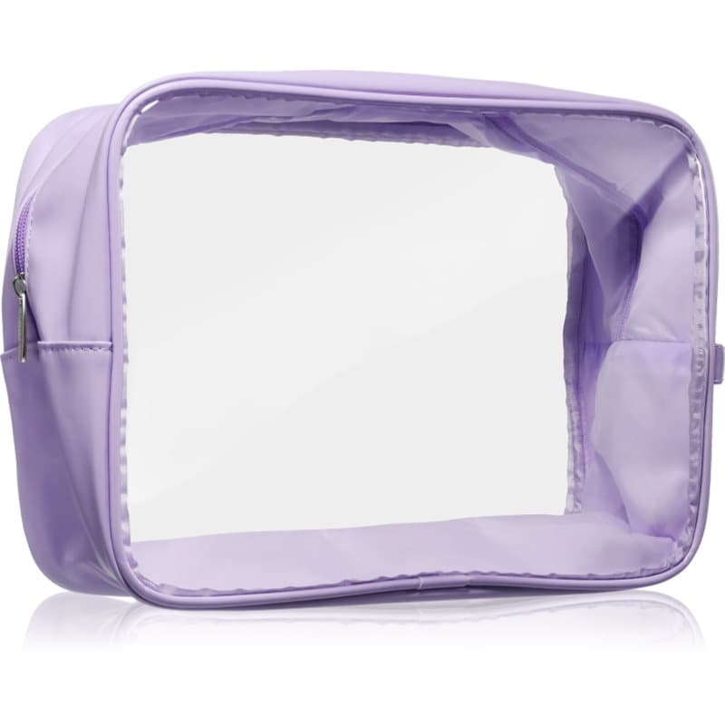 Travel Collection Extra Large Clear Organizer przezroczysta kosmetyczka XL Purple 27,5,5 cm