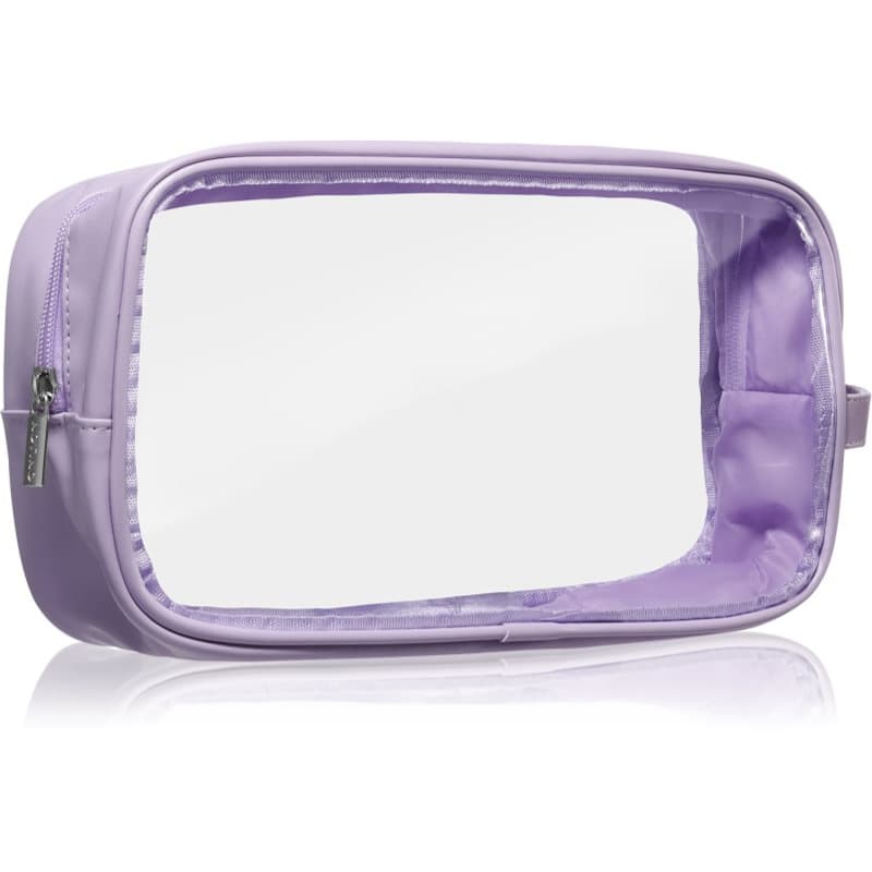 Travel Collection Large Clear Organizer przezroczysta kosmetyczka L Purple