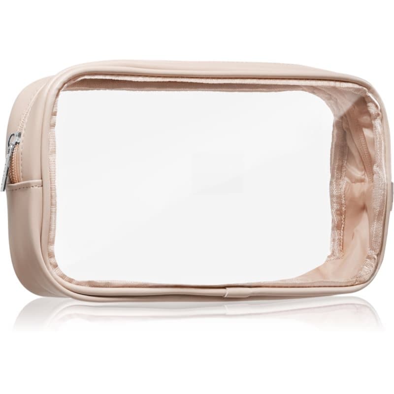 Travel Collection Medium Clear Organizer przezroczysta kosmetyczka M Beige 24,5cm