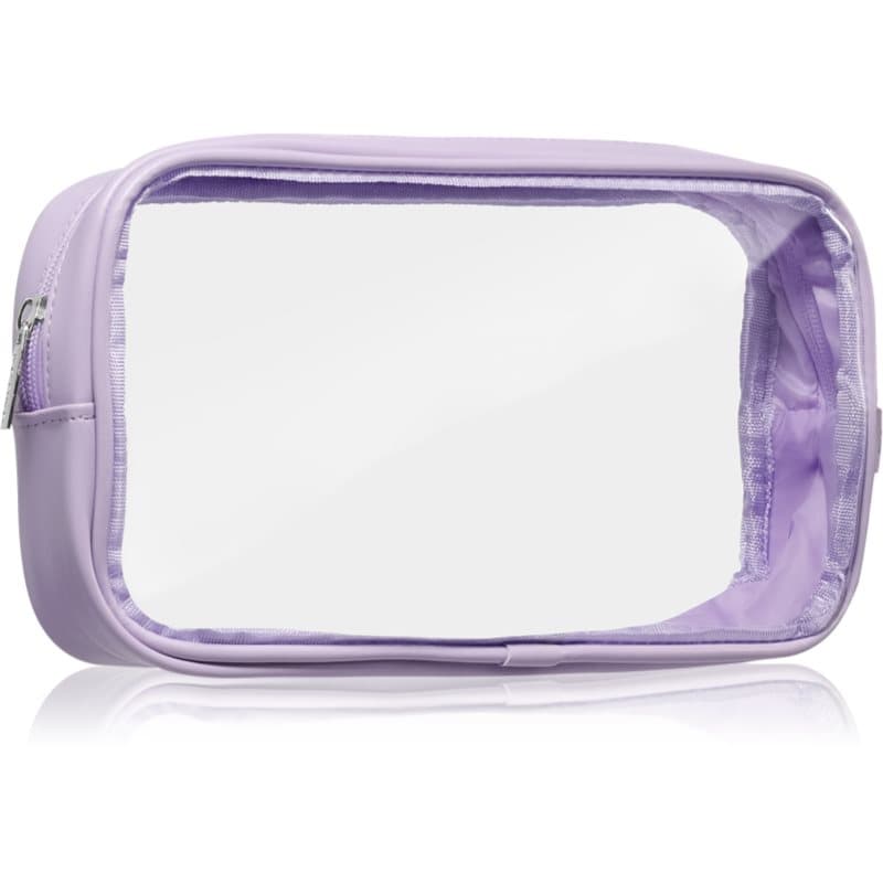 Travel Collection Medium Clear Organizer przezroczysta kosmetyczka M Purple 24,5cm