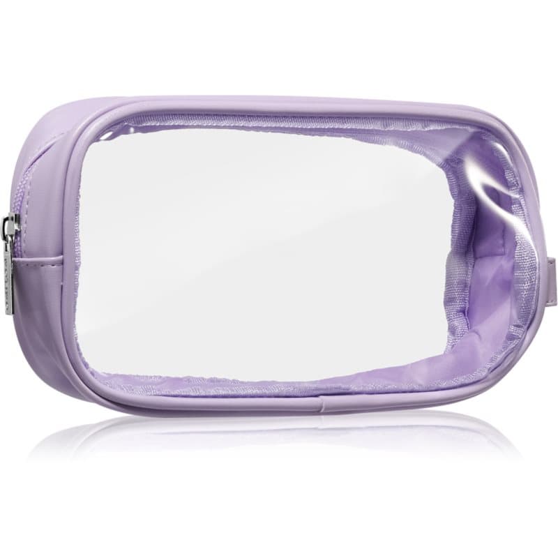 Travel Collection Small Clear Organizer przezroczysta kosmetyczka transparentny S Purple 20x10cm