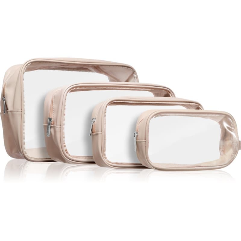 Travel Collection Clear Organizer Set zestaw podróżny Beige