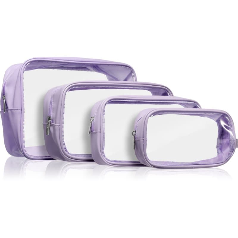 Travel Collection Clear Organizer Set zestaw podróżny Purple