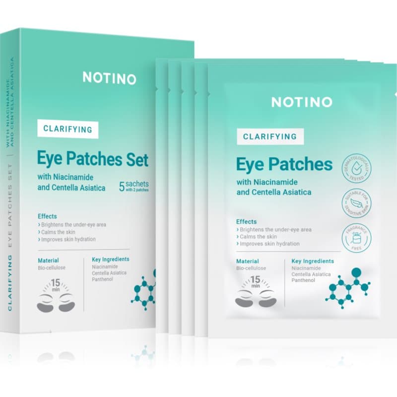 Clarifying Bio-Cellulose Eye Patches Set with Niacinamide and Centella Asiatica maseczka rozjaśniająca do okolic oczu