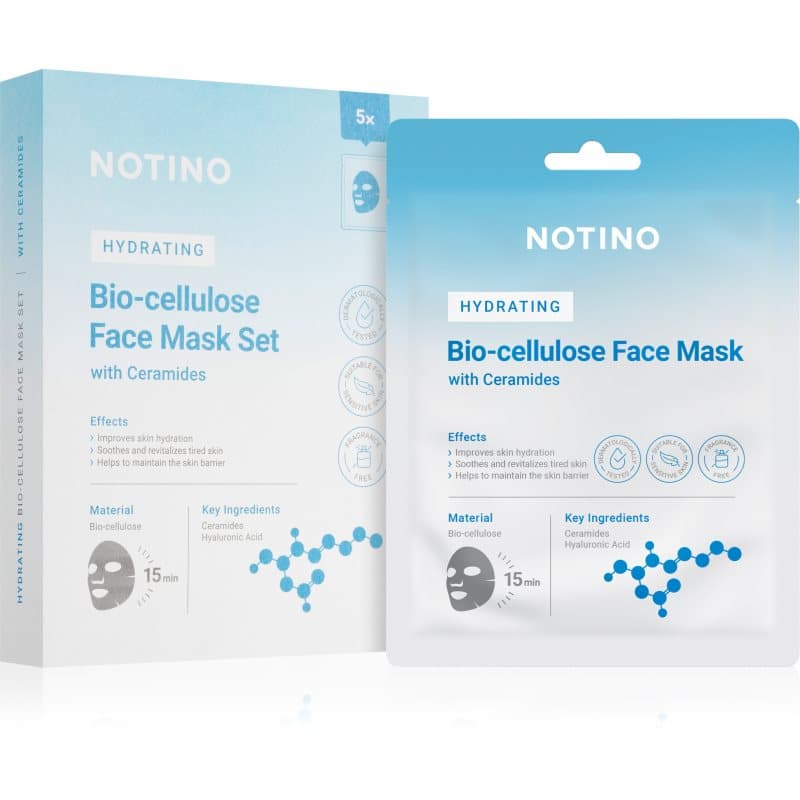 Hydrating Bio-Cellulose Face Mask with Ceramides zestaw maseczek płóciennych o działaniu nawilżającym