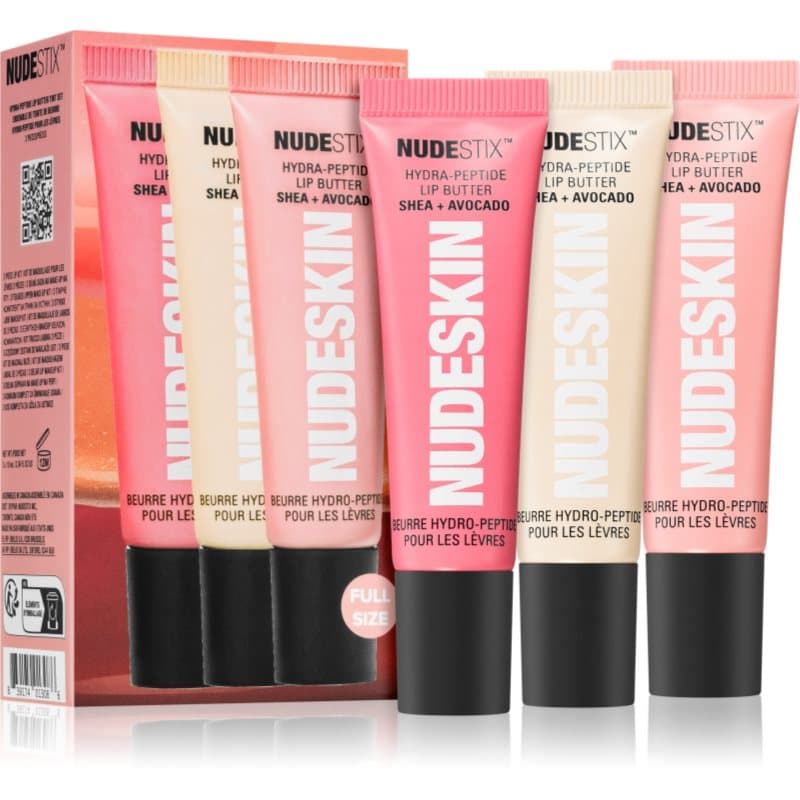 Nudeskin Hydra-Peptide Lip Butter Tint Set zestaw upominkowy do ust