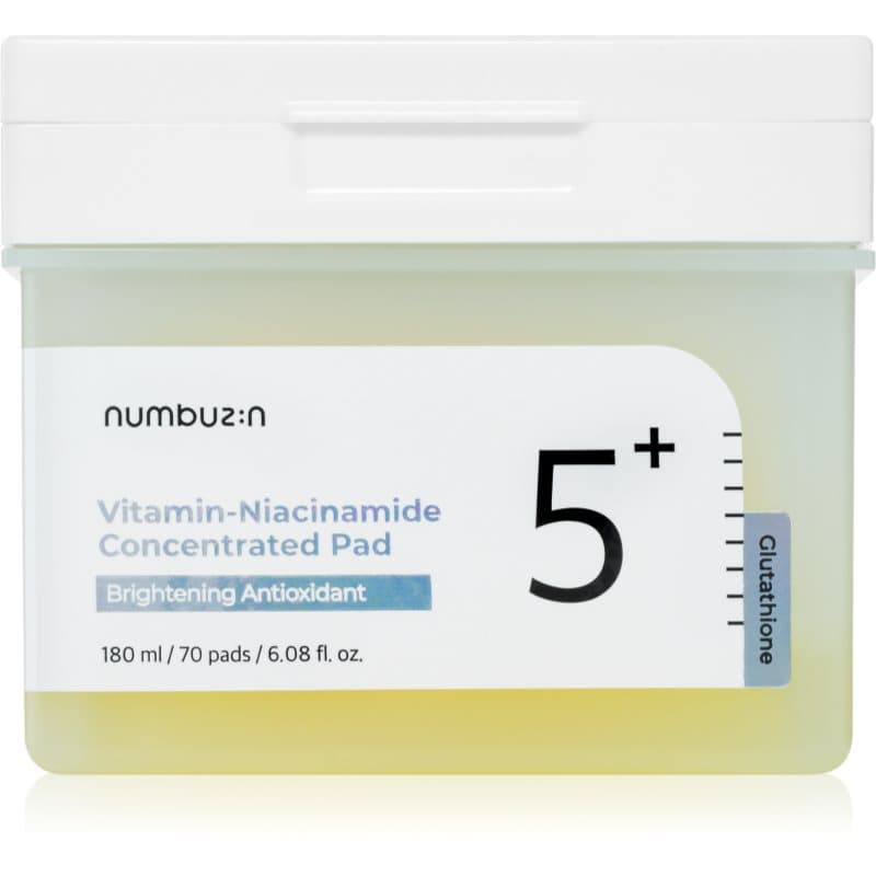 No. 5 Glutathione Vitamin Concentrated Toner Pad tonizujące płatki do twarzy do rozjaśnienia i nawilżenia