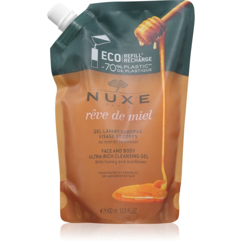 Rêve de Miel Face and Body Ultra-Rich Cleansing Gel żel oczyszczający dla skóry suchej i wrażliwej refill