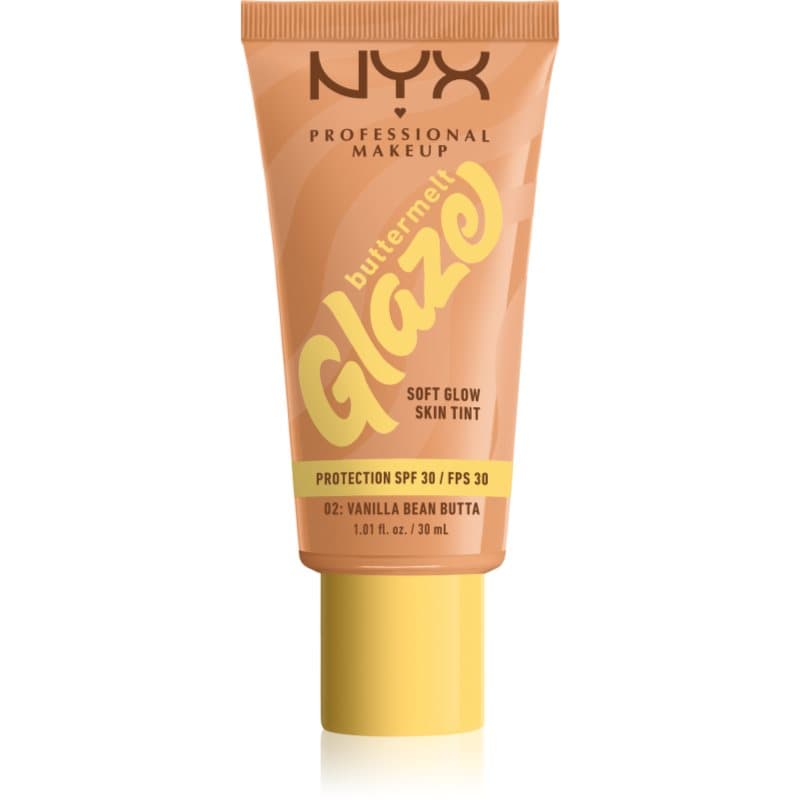 Buttermelt Glaze fluid rozświetlająco-tonujący SPF 30 odcień 02 Vanilla Bean Butta