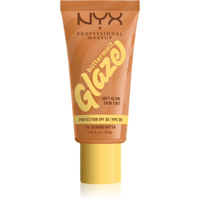 Buttermelt Glaze fluid rozświetlająco-tonujący SPF 30 odcień 04 Almond Butta