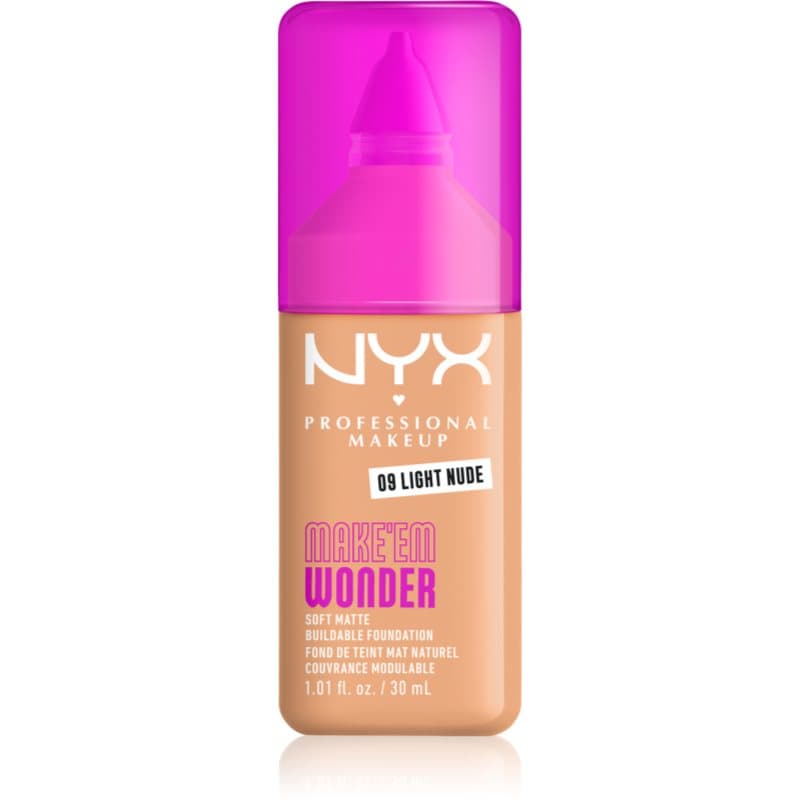 Make ‘Em Wonder lekki podkład matujący odcień 09 Light Nude