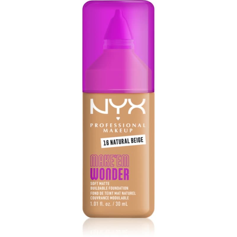 Make ‘Em Wonder lekki podkład matujący odcień 16 Natural Beige