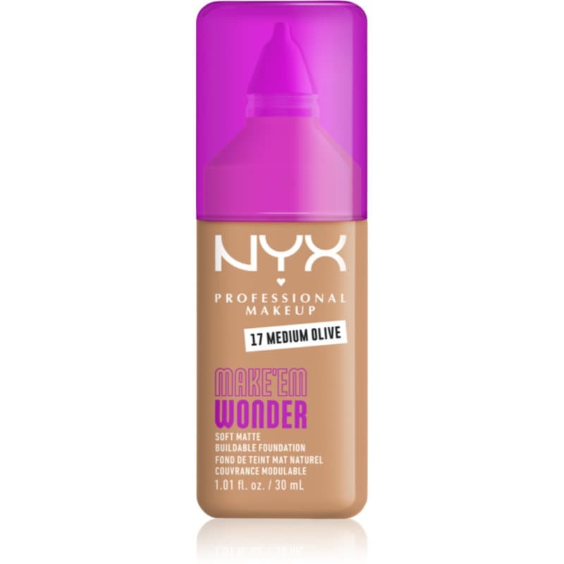 Make ‘Em Wonder lekki podkład matujący odcień 17 Medium olive
