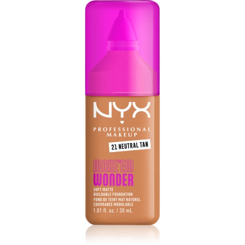 Make ‘Em Wonder lekki podkład matujący odcień 21 Neutral Tan