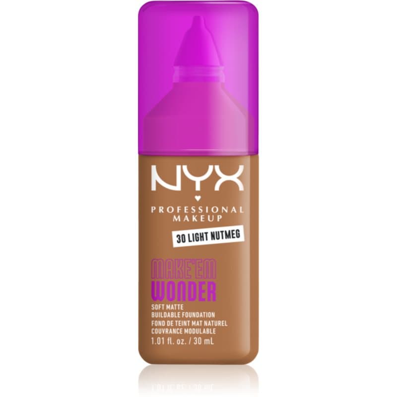 Make ‘Em Wonder lekki podkład matujący odcień 30 Light Nutmeg