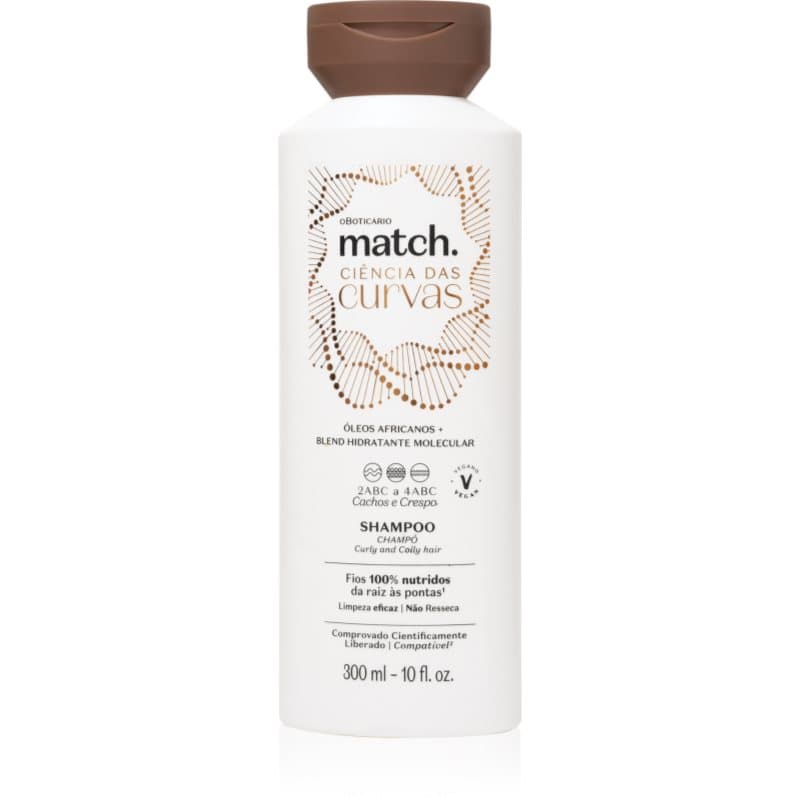 Match. Science of Curves szampon nawilżający do włosów kręconych i falowanych