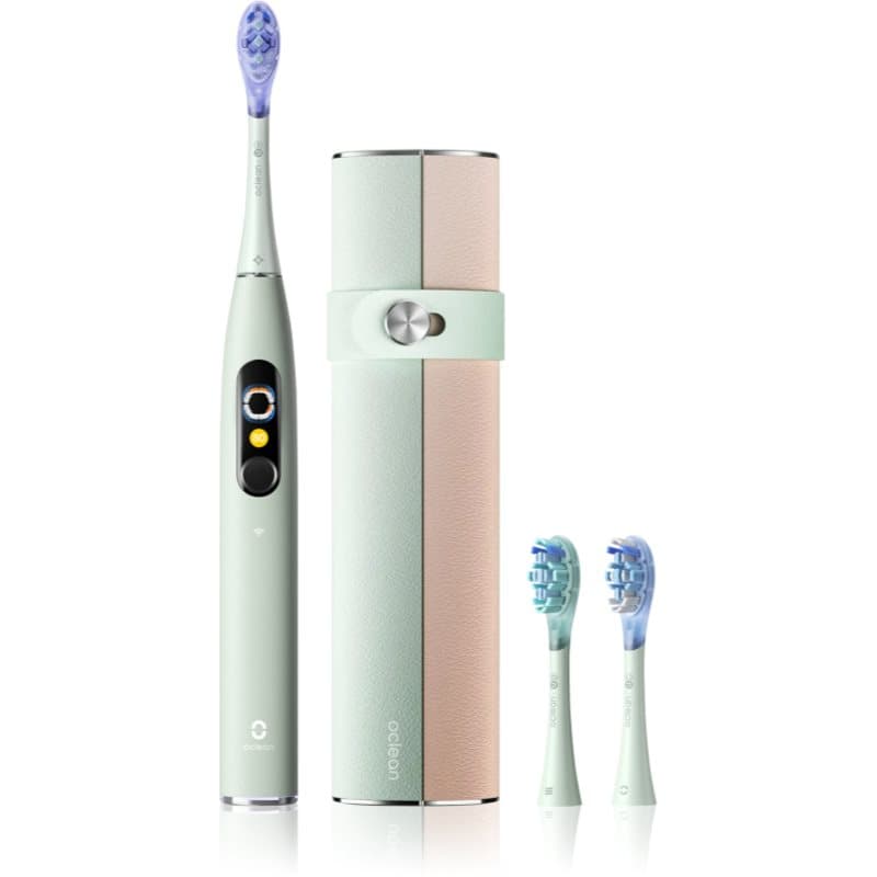 X Ultra 20 Set szczoteczka soniczna + 2 zapasowe końcówki z etui podróżnym Green