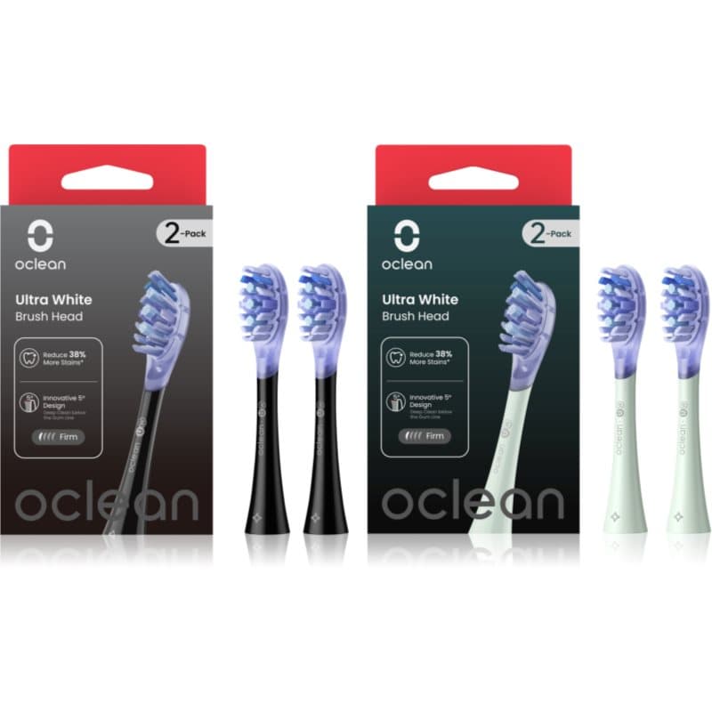 Ultra White Set końcówki wymienne do szczoteczki do zębów Black & Green