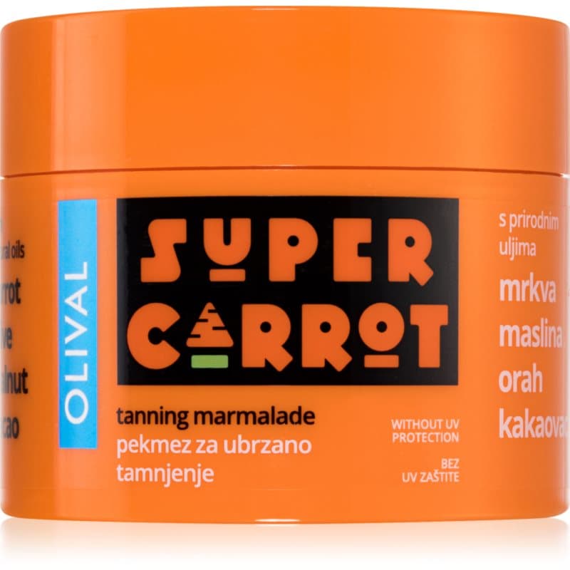 SUPER Carrot Tanning Jam produkt przyspieszający i przedłużający opalanie baz filtra ochronnego