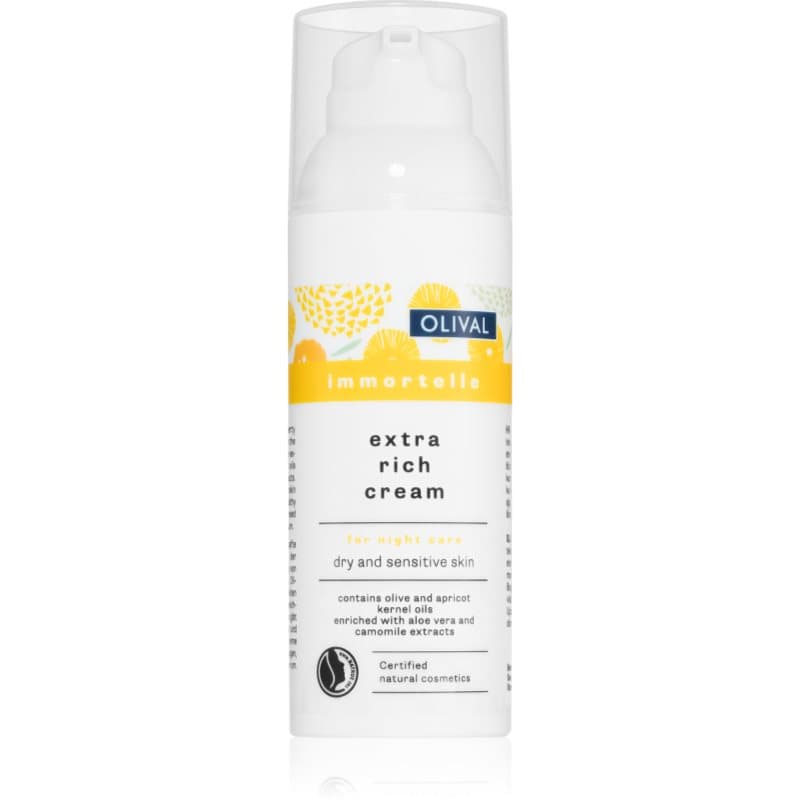 Immortelle Extra Rich Cream krem odżywczy na noc do cery wrażliwej i suchej