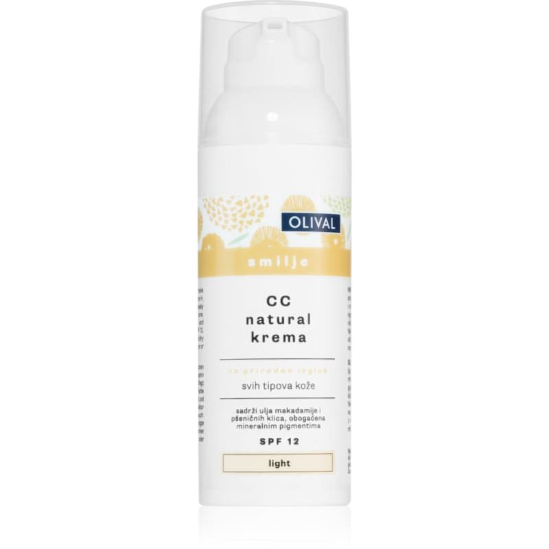 Immortelle Natural nawilżający krem CC SPF 12 odcień Light