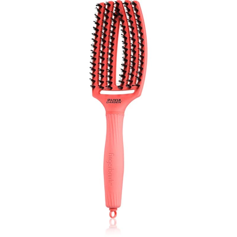 Fingerbrush Boar & Nylon szczotka do włosów z nylonowymi włóknami i włosiem dzika Red Confidence