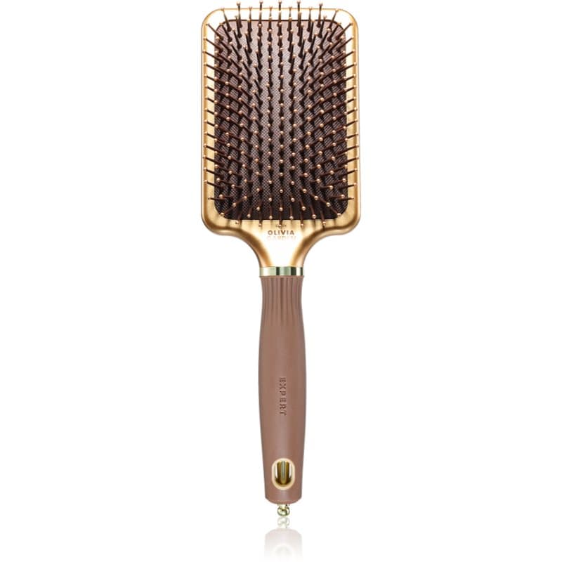 Rectangular Paddle szczotka dla łatwego rozczesywania włosów Gold&Brown