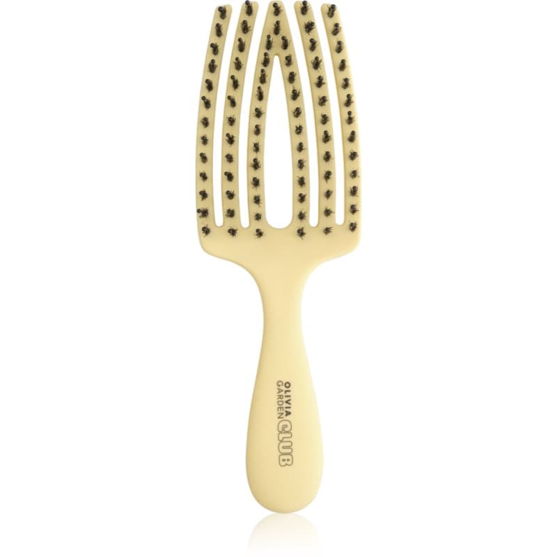 The Nomad Detangling&Shine Fingerbrush​ płaska szczotka do włosów Yellow