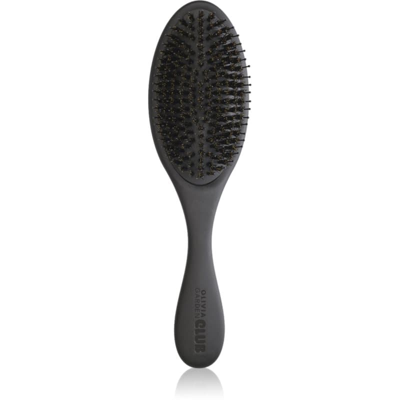 The Reset Detangling&Shine Hairbrush płaska szczotka z futerałem Black