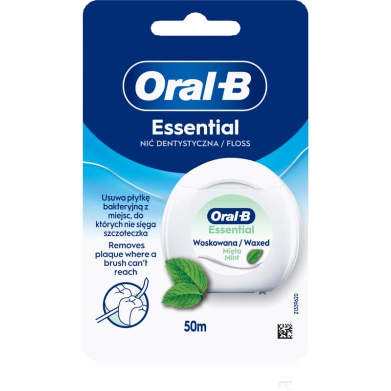 Essential Floss Mint nić dentystyczna woskowana o smaku miętowym 50
