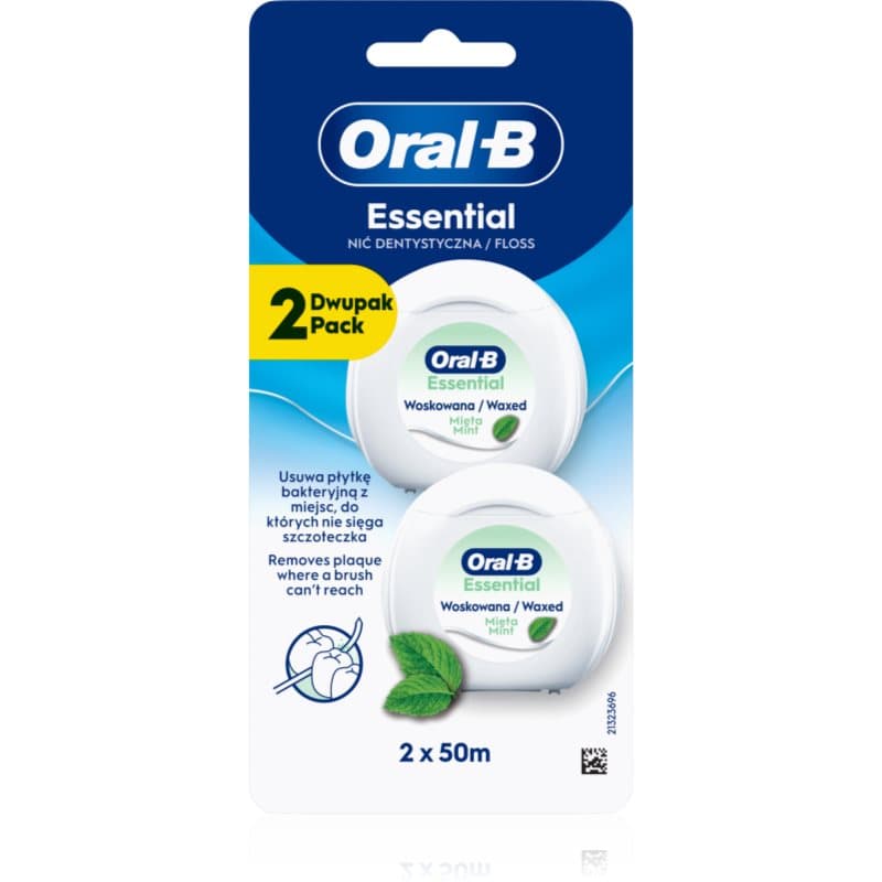 Essential Floss Mint nić dentystyczna woskowana o smaku miętowym 2m