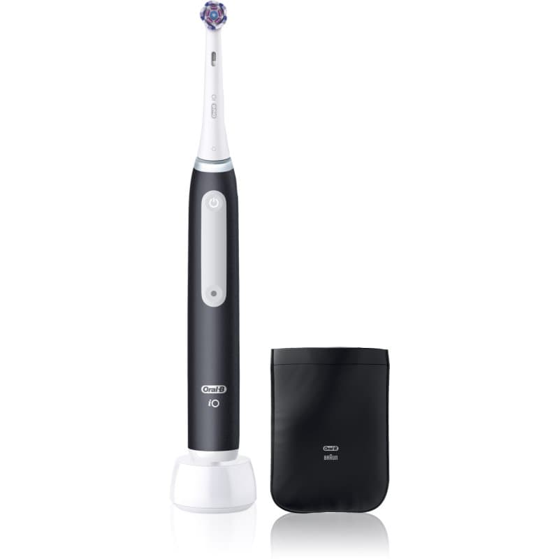 iO White Clean elektryczna szczoteczka do zębów z etui na ładowarkę Matte Black