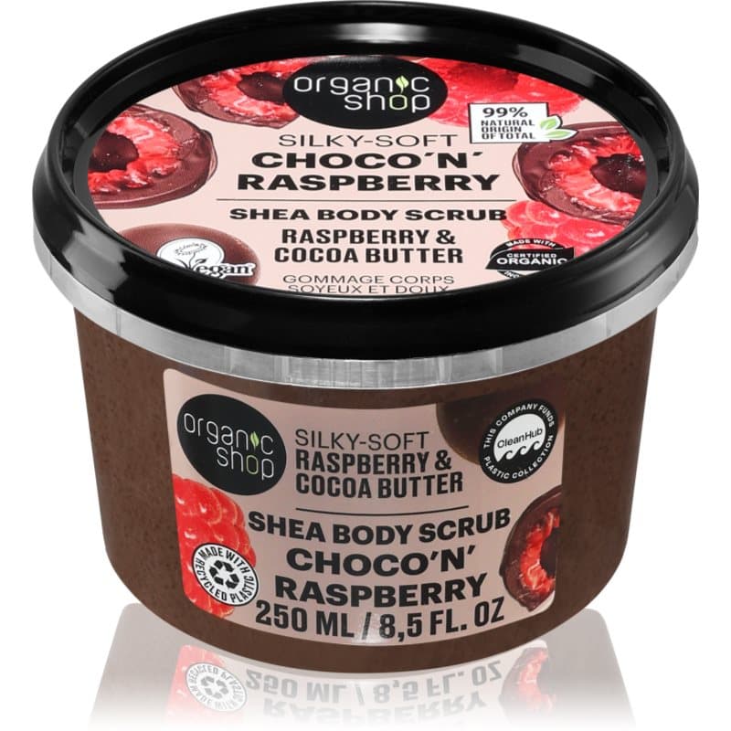 Choco'n'Raspberry delikatny peeling do ciała z masłem shea