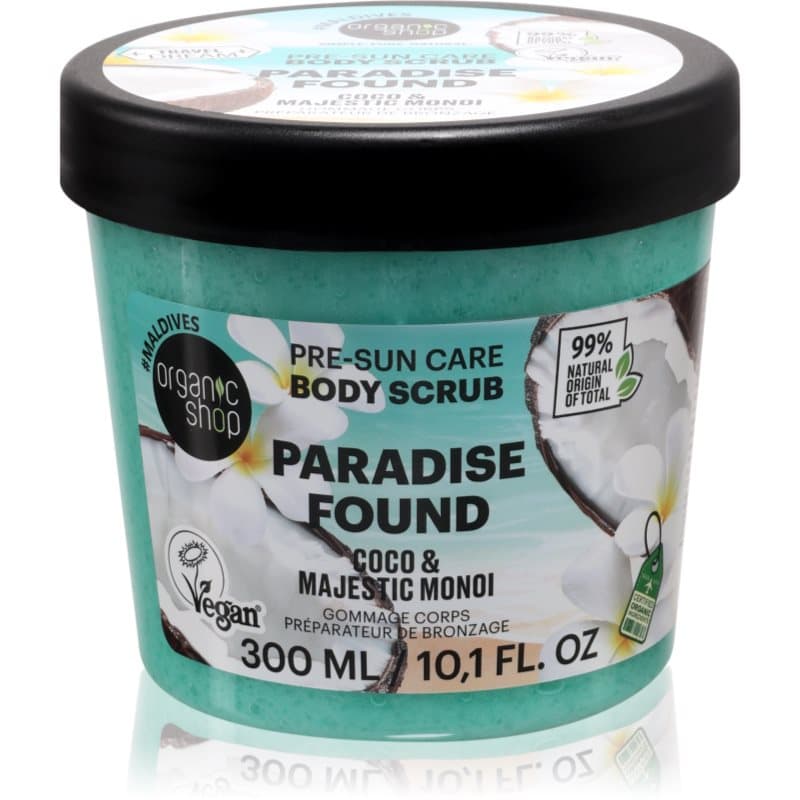 Paradise Found Coco & Majestic Monoi peeling do ciała na piękną opaleniznę i zdrową skórę