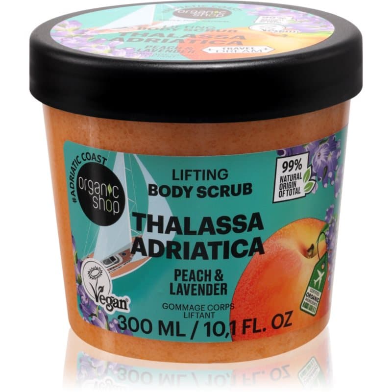 Body Scrub Thalassa Adriatica peeling do ciała z efektem liftingującym zapachy Peach & Lavender