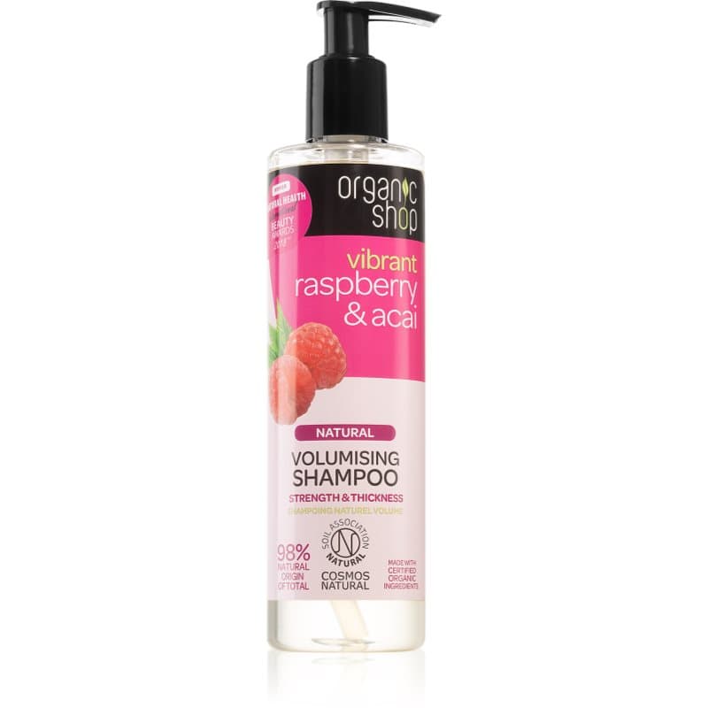 Natural Raspberry & Acai szampon oczyszczający nadający objętości