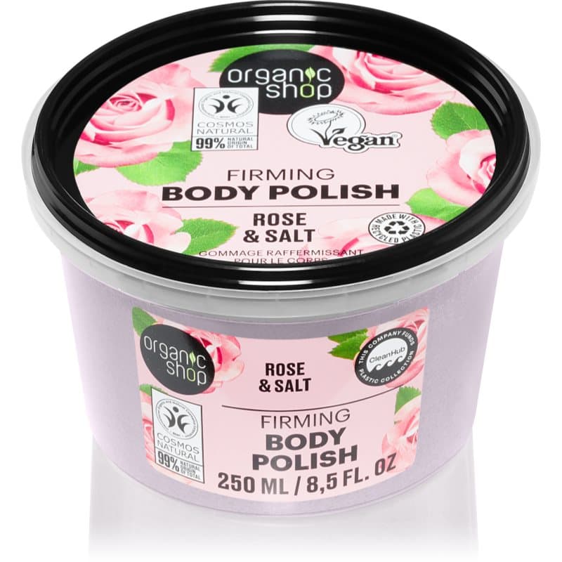 Organic Rose & Salt peeling do ciała z solą