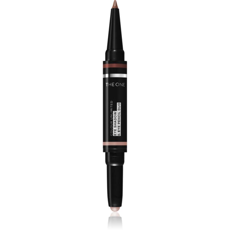 The One Colour Unlimited cienie do powiek i kredka do oczu 2 w 1 odcień Sandy Bronze