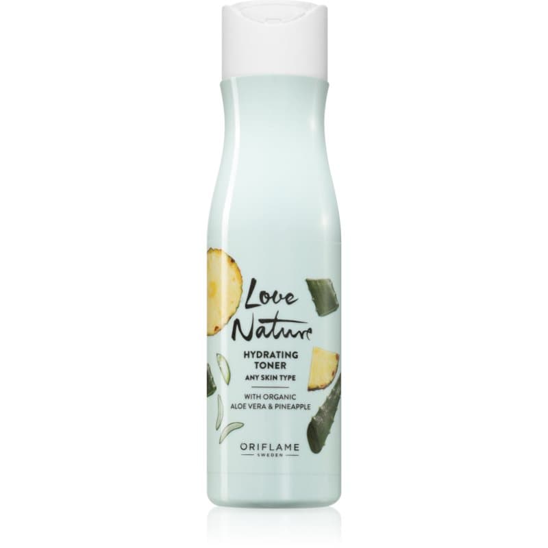 Love Nature Organic Aloe Vera & Pineapple nawilżająca woda do twarzy