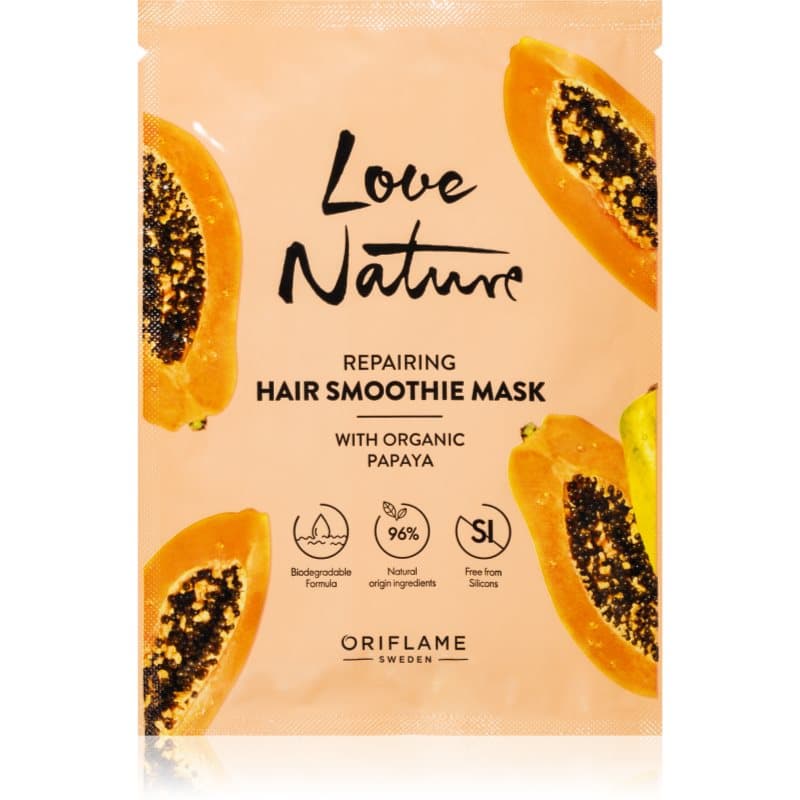 Love Nature Organic Papaya regenerująca maska do włosów