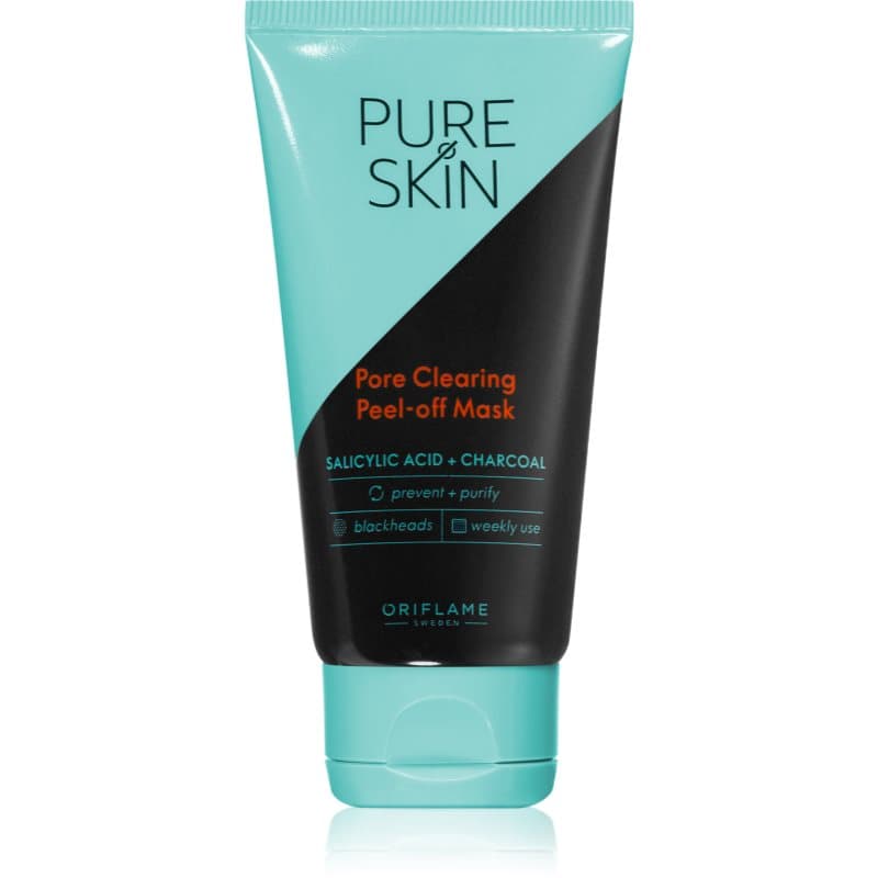 Pure Skin złuszczająca maseczka do twarzy z aktywnym węglem