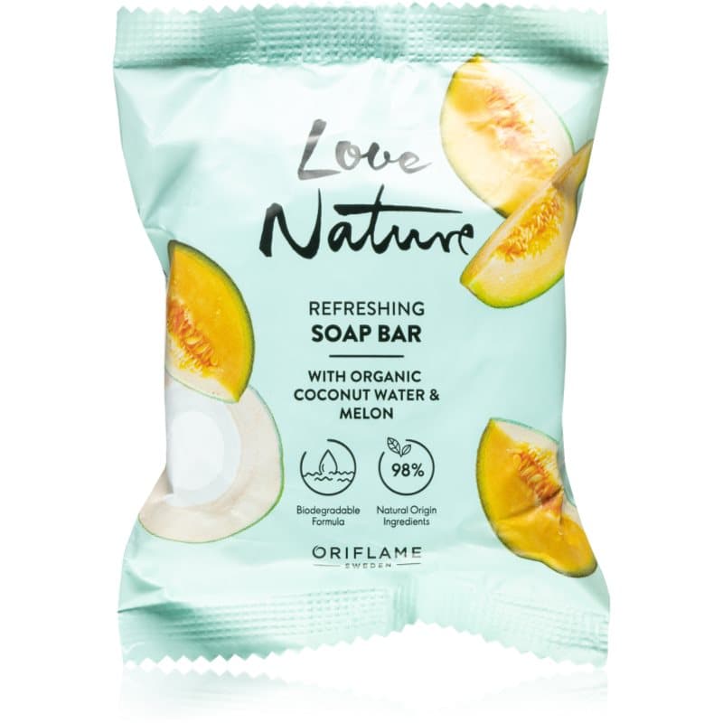 Love Nature Coconut Water & Melon mydło oczyszczające w kostce