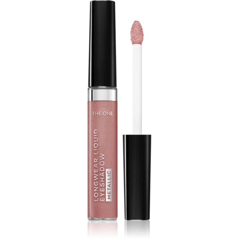 The One Metallic cienie do powiek w płynie odcień Rosy Peach