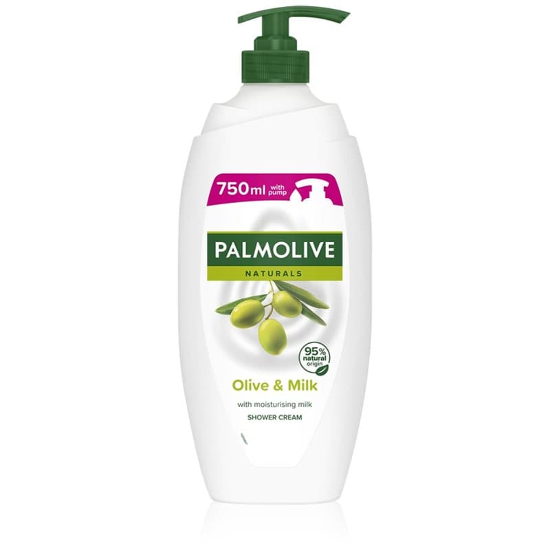 Naturals Olive żel kremowy pod prysznic i do kąpieli z ekstraktem z oliwek z pompką