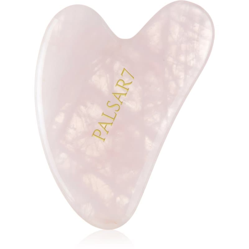 Guasha Rose Quartz przyrząd do masażu Guasha z różowego kamienia